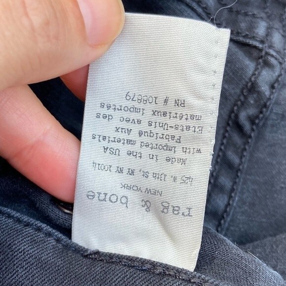 RAG & BONE 10 Inch High Rise Skinny Jeans 27 - Picture 5 of 14